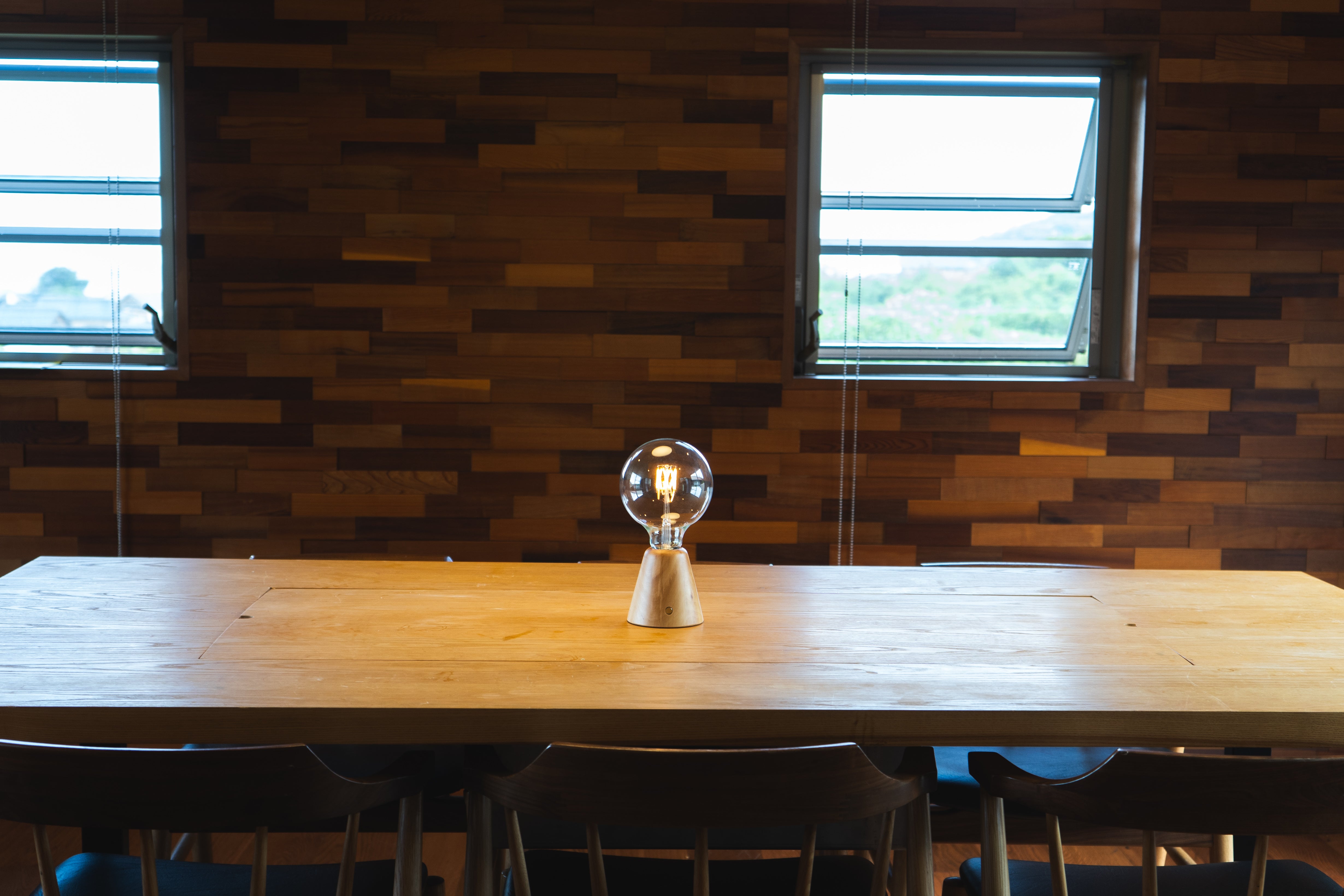 CABLESS01 LED Portable Lamp G125 Light Bulb Set Black