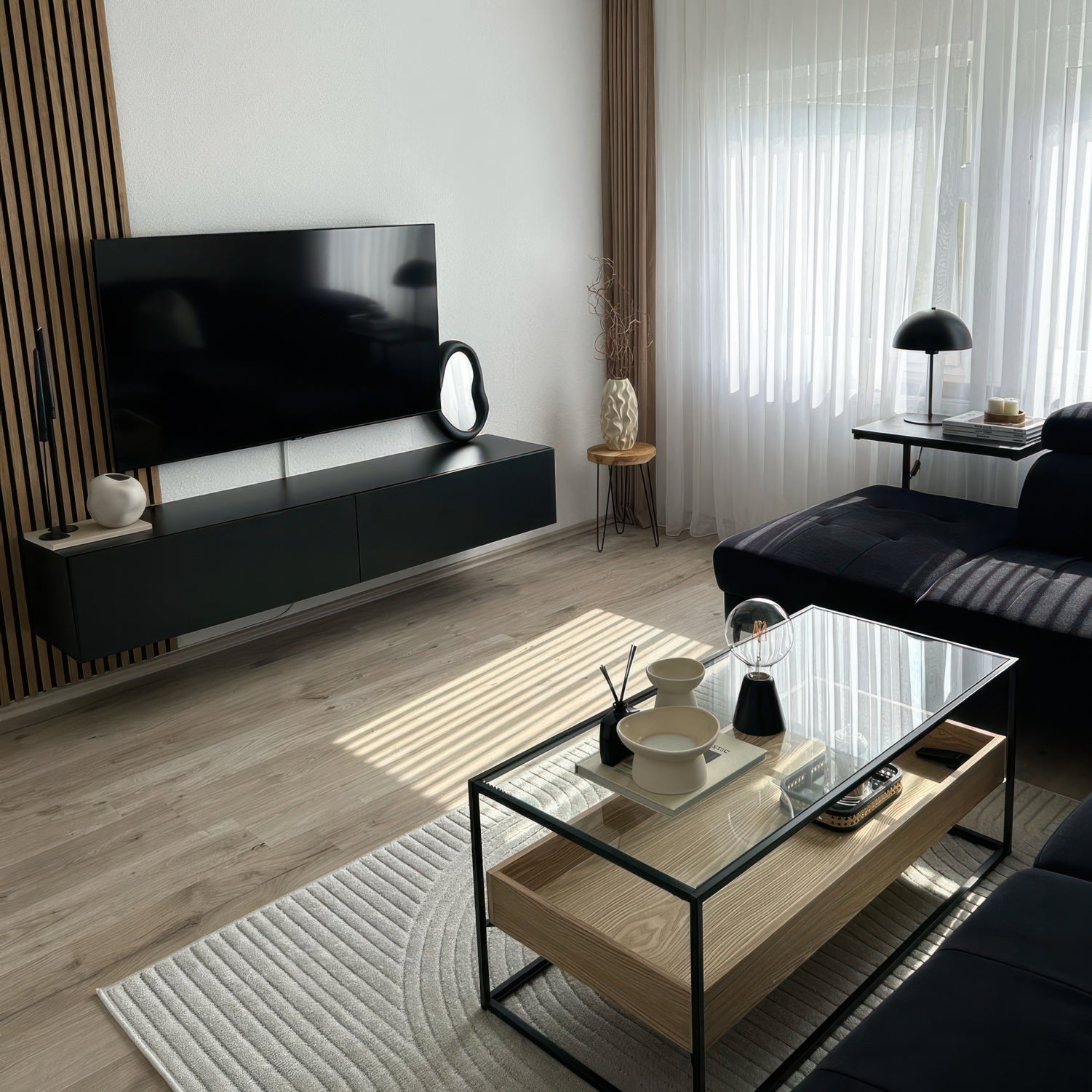 CABLESS01 LED Portable Lamp G125 Light Bulb Set Black