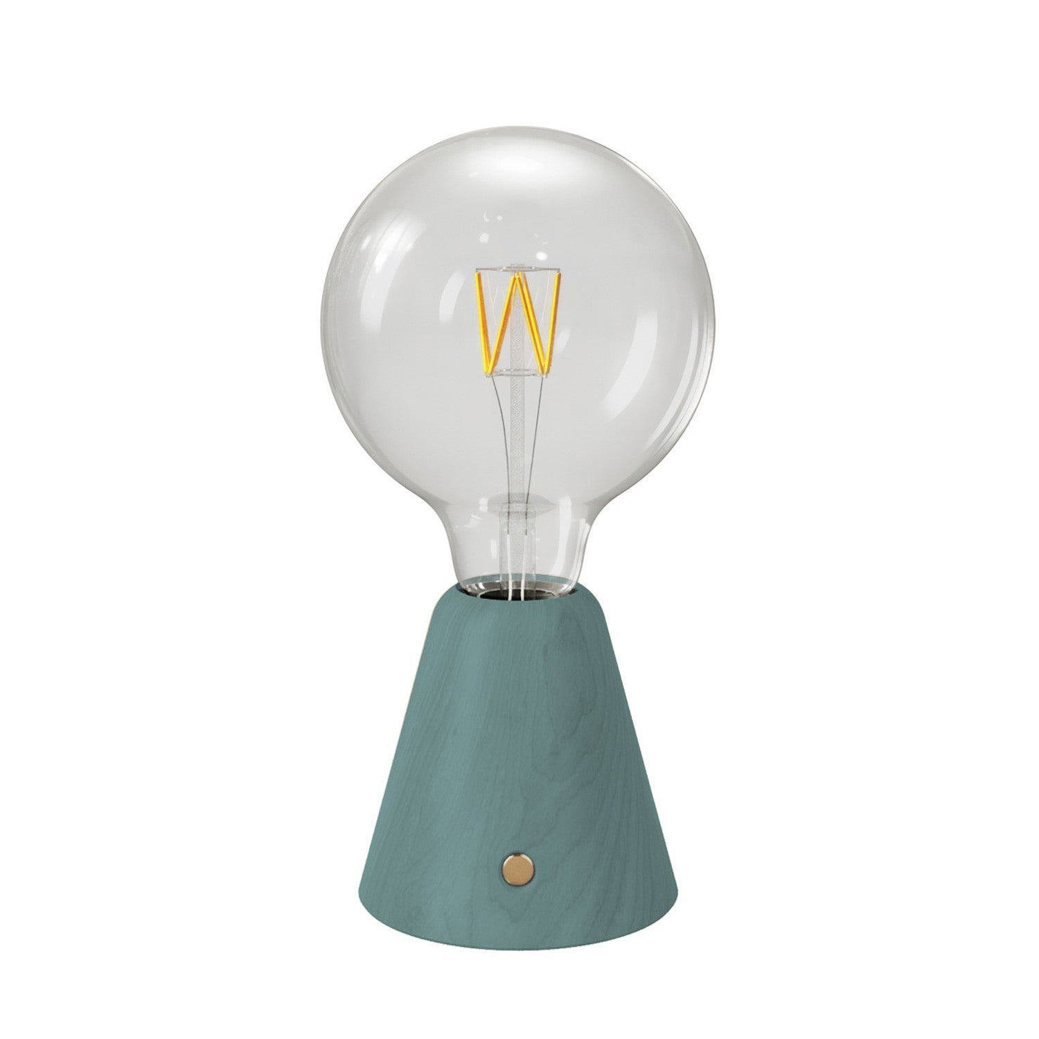 CABLESS01 LED Portable Lamp G125 Light Bulb Set Teal