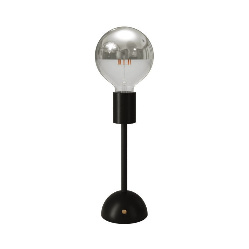 CABLESS02 LED Portable Lamp G125 Half Sphere Globe Light Bulb Set Black