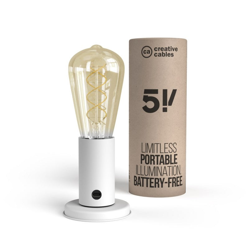 SI! 5V Portable Lamp in Gift Box Matt White