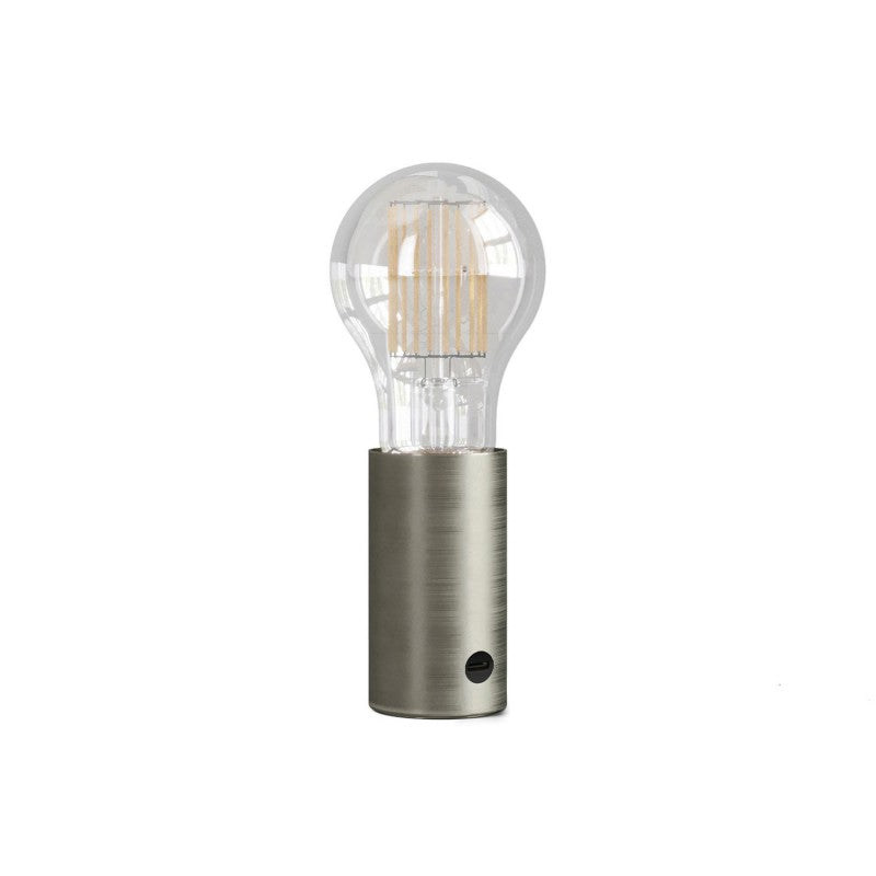 SI! 5V Portable Lamp A60 Light Bulb Set Brushed titanium