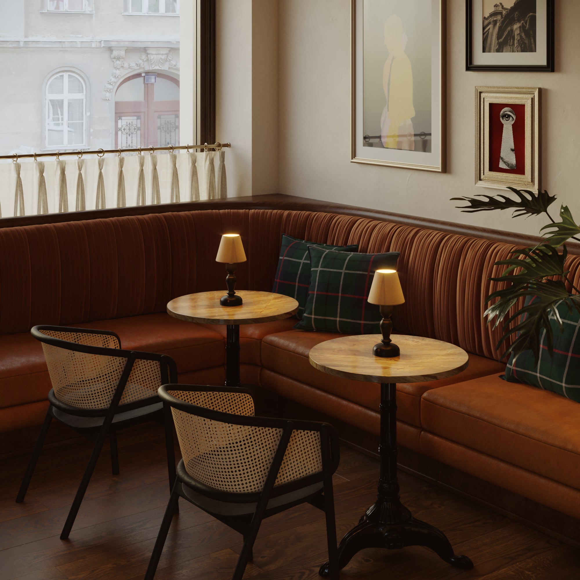 CABLESS14 ポータブルランプ（シェード＆ドロップ電球セット）Black