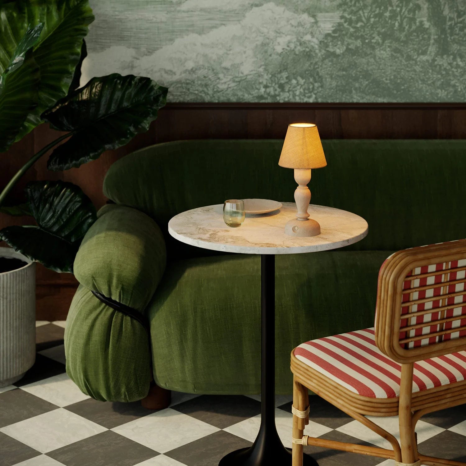 CABLESS14 ポータブルランプ（シェード＆ドロップ電球セット）NEUTRAL